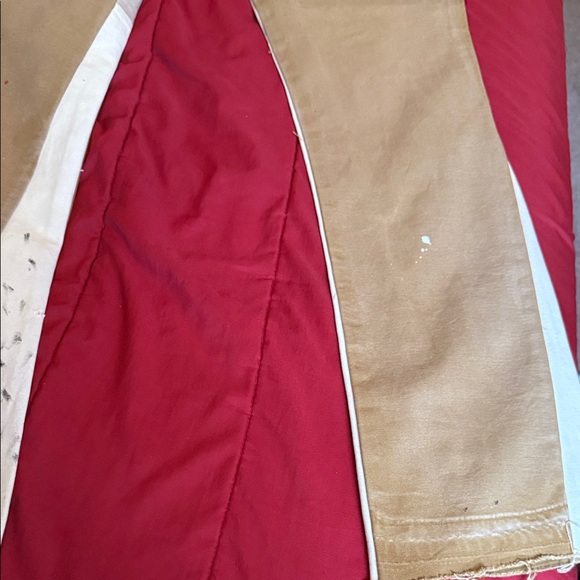 MNML Artistic Tan Pants with Paint Splatter - Picture 9 of 9